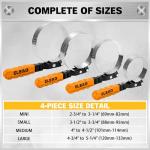 ELEAD 9-Piece Ultimate Oil Filter Wrench Set - Professional Oil Filter Removal Tool, Swivel Head Oil Filter Wrenches, Adjustable Oil Filter Remover Pliers, Universal Oil Filter Wrench and Valve Lapper