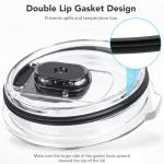 Rubber Seal Replacement Gasket for Yeti Lid, Leak-proof O Ring Replacement Compatible with YETI 30/32 oz Tumbler, 14 oz Mug and 35/42 oz Straw Mug, 4 Packs