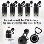 Tinoaly 6pcs Gasket Replacement for TAKEYA Actives, Silicone Sealing O Ring Leak-Proof Water Bottle Lid Seal Parts Compatible with 18oz, 22oz, 24oz, 32oz, 40oz Water Bottles
