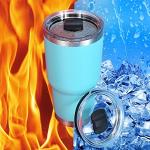 Rubber Seal Replacement Gasket for Yeti Lid, Leak-proof O Ring Replacement Compatible with YETI 30/32 oz Tumbler, 14 oz Mug and 35/42 oz Straw Mug, 4 Packs