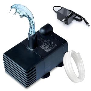 Automatic Small Sump Pump with Water Sensor, 5 FT Lift 55 GPH 115V/230V Mini Condensate Pump with Float Switch, Water Removal for Dehumidifier, Air Conditioner, Ice Maker, Basement, Auto On Off
