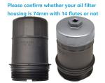 Ibetter Heavy Duty 74mm 14 Flutes Oil Filter Wrench For Volkswagen, Mercedes Benz, VW, Audi, Porsche, Mazda, Sprinter, Select Mobil1, Bosch and Mahle