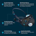 RZ Mask RZM3 - Patented 99.8% Filtration Efficiency All Day Reusable Air Filtration Mask, Anti Fogging, up to 50% Better Breathability, RZ Secure 360° Seal™, and 3 Straps, Trusted by First Responders