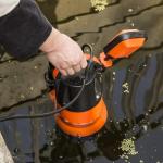 Sump Pump, Prostormer 1HP 3700GPH Submersible Clean/Dirty Water Pump with Automatic Float Switch for Pool, Pond,Garden, Flooded Cellar, Aquarium and Irrigation (Orange)