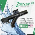 Zoeller 540 FLEX Water-Powered Backup Sump Pump System – No Battery or Electricity Required - Installs Horizontally or Vertically - Works During Sump Pump Failure - ¾″ Inlet / 1-½″ Discharge