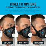 RZ Mask RZM3 - Patented 99.8% Filtration Efficiency All Day Reusable Air Filtration Mask, Anti Fogging, up to 50% Better Breathability, RZ Secure 360° Seal™, and 3 Straps, Trusted by First Responders