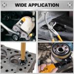 ELEAD 9-Piece Ultimate Oil Filter Wrench Set - Professional Oil Filter Removal Tool, Swivel Head Oil Filter Wrenches, Adjustable Oil Filter Remover Pliers, Universal Oil Filter Wrench and Valve Lapper