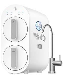 Waterdrop G2P600 Reverse Osmosis System, TDS Reduction, 7 Stage Water Filtration, NSF/ANSI 372 Certified, 600 GPD Tankless RO Water Filter System, Under Sink, 2:1 Pure to Drain