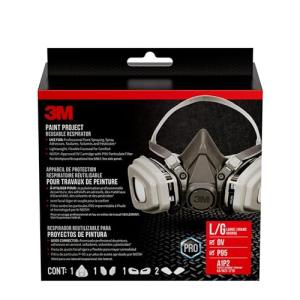 3M P95 / Organic Vapor Paint Project Reusable Respirator 6311, Large Size , NIOSH-APPROVED, Use For Professional Paint Spraying, Lightweight, Flexible, Thermoplastic Faceseal For Comfort (6311P1-DC)