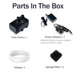 Automatic Small Sump Pump with Water Sensor, 5 FT Lift 55 GPH 115V/230V Mini Condensate Pump with Float Switch, Water Removal for Dehumidifier, Air Conditioner, Ice Maker, Basement, Auto On Off