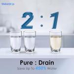Waterdrop D6 Reverse Osmosis Water Filter, 600 GPD Under Sink Reverse Osmosis System, Reduce PFAS, 2:1 Pure to Drain, Tankless RO Water Filter System, Smart Faucet, Easy Installation