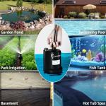 Lanchez Sump Pump, 1/2 HP 2450GPH Submersible Water Pump, Utility Pump Thermoplastic Portable Electric Transfer Pump for Hot Tub Swimming Pool Basement Garden Pond Tubs Draining with 10FT Cord