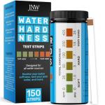 Water Hardness Test Kit - Quick and Accurate Water Hardness Test Strips - Hard Water Test Kit with eBook - Ultimate Test Kit for Water Hardness - 150 Water Softener Test Strips by JNW Direct