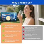 Bacteria Test Kits for Drinking Water - 12 Tests Detect Coliform, E.coli & All Bacteria | Home Quality Testing Kit for Well, Tap, Pool, Hot Tub & City Water | Easy DIY Tester with Free Lab Analysis