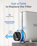 Waterdrop KJ600 Reverse Osmosis System, Instant Hot Water Dispenser, 600 GPD, Reduce PFAS, Tankless, 2:1 Pure to Drain, Under Sink, TDS Reduction, Smart Faucet, Hot and Cold Water Dispenser Faucet