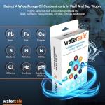 Watersafe The Original Water Testing Kit for Drinking Water, Well and Tap Water, Sensitive Lead in Water Test, Bacteria, Hardness, pH, Nitrates, Easy Instructions, Lab-Accurate Results, 1 Kit