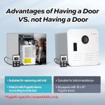 FOGATTI RV Tankless Water Heater InstaShower 7, 3 Optional Door Sizes 15"x15", 15"x18" & 18"x18" for Refitment, 12V DC, Optimized Summer Comfort Performance, Ideal for RVers' Family Use, Gen 3