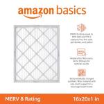 Amazon Basics 16x20x1 MERV 8 Air Filter 6-Pack