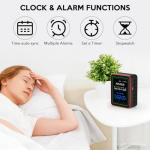 Air Quality Monitor Home Indoor - 15-in-1 Professional Air Meter with HCHO, CO2, PM, TVOC, AQI, Temperature & Humidity, Real-Time Display, App Control, Portable, Accurate for Home & Office Use