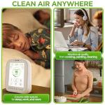 BREATHE Airmonitor Plus: Smart Air Quality Monitor Indoor - 8-in-1 CO2 Meter, Formaldehyde Detector, VOC Meter, PM1/2.5/10, Temperature & Humidity - Air Quality Tester for Home with App