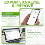 BREATHE Airmonitor Plus: Smart Air Quality Monitor Indoor - 8-in-1 CO2 Meter, Formaldehyde Detector, VOC Meter, PM1/2.5/10, Temperature & Humidity - Air Quality Tester for Home with App