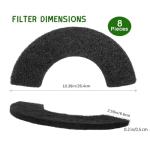 8 Pack of Carbon Filters for Litter Boxes