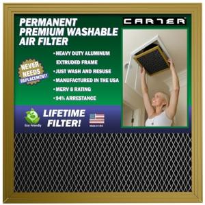 CARTER Gold MERV 8 Washable HVAC Filter 16x25x1