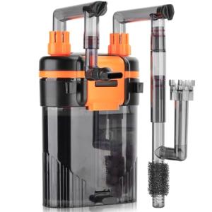 Hygger Quiet Hang-On Aquarium Filter with 3-Stage Filtration