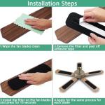 15 Pack Ceiling Fan Blade Air Filters