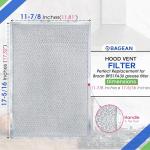 Bagean Stove Hood Vent Filter 2-Pack 11.81"x17.32