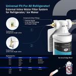 Frizzlife Inline Water Filter System for Ice Maker