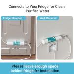 AQUACREST Inline Water Filter for Refrigerator & Ice Maker
