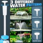 RGB Pond Fountain Pump Kit with Colorful Lights