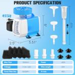 RGB Pond Fountain Pump Kit with Colorful Lights