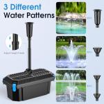 Pond Filter Pump Fountain Kit - 660GPH
