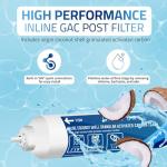 Metpure Inline Coconut Shell Carbon Water Filter