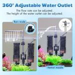 Hygger Quiet Electric Aquarium Sponge Filter with Media Balls