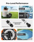 VEVOR FlashPure 14" Sand Filter Pump for Pools