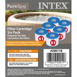 Intex PureSpa Replacement Filter Cartridges - 18 Pack