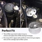 FIRSTINFO 3/8" Oil Filter Wrench for Land Rover, Jaguar
