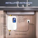 Instant Electric Tankless Water Heater 3000W 110V