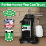 WAYNE CDU790 1/3 HP Submersible Sump Pump