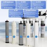 Vortopt Under Sink Water Filtration System with Gauge