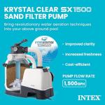 INTEX 1,500 GPH Sand Filter Pump for Pools
