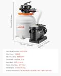 12" Sand Filter Pump for Above Ground Pools
