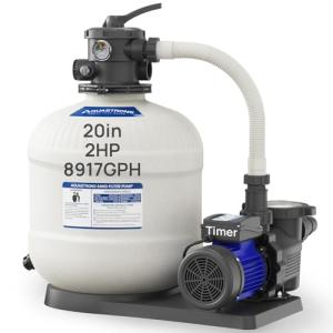 AQUASTRONG 20" Sand Filter Pump with Timer