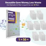 Nexiview 20x25x1 Washable MERV8 Air Filter