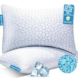 Cooling Queen Size Memory Foam Pillows - 2 Pack