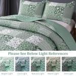 Reversible 3-Piece Checkered Bedding Set in Sage