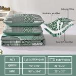 Reversible 3-Piece Checkered Bedding Set in Sage